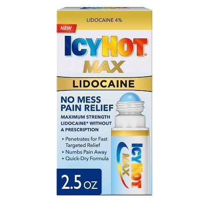Icy Hot Max Pain Reliever No Mess Applicator with Lidocaine - 2.5oz
