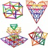 Magnetic Building Blocks, 132 Pieces, Lengthen Sticks Set, Non - Toxic 3D Puzzle Toy for - 2 of 4