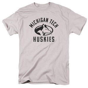 Michigan Tech University Official One Color MTU Huskies Logo Unisex Adult T-Shirt One Color MTU Huskies Logo - 1 of 4