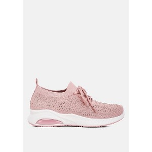 Elizha Stud Embellished Lace Up Sneakers Women - 1 of 4