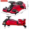 COZONY 12V Ride on Drift Car, Kids Electric Go-Kart, High/Low Speed, 5 Wheels, Built-in Music, Front+Tail LED Light, Low-Power Alarm - 3 of 4