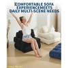 Living Room Folding Sofa Bed,Convertible Sleeper Chair w/ Pillows & Back Support,Portable Fold Out Chair Bed Boneless Couch,Sofa Lounge - 4 of 4