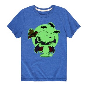 Boys' - Peanuts - Vampire Snoopy Short Sleeve Graphic T-Shirt - 1 of 4