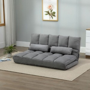 NicBex Bean Bag Chair with Adjustable Backrest and Headrest Convertible Floor Chair Lazy Sofa Chair with 2 Pillows for Living Room, Bedroom - 1 of 4