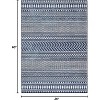 Washable Area Rug for Living Room Geometric Bedroom Rug Stain Resistant Large Dining Room Throw Carpet Non Slip Bohemian - 2 of 4