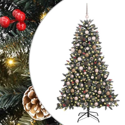 vidaXL Artificial Christmas Tree with 300 LEDs Green 99 x 99 x 180 cm