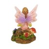 Craftoutlet.Com 3.25 In Coral Sitting Fairy Wings Myth Mushroom Fairy Figurines - 3 of 3