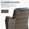 YARDSIGHT Outdoor Swivel Patio Chair with High Back – All-Weather PE Wicker Rattan Chair with Waterproof Cushion for Porch, Deck, Backyard & Balcony - 4 of 4