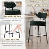DYHOME Bar Stools Set of 2, 27 Inches Counter Height Kitchen Bar Stools with Back, Modern Metal Tall Bar Stools for Kitchen Island - 4 of 4