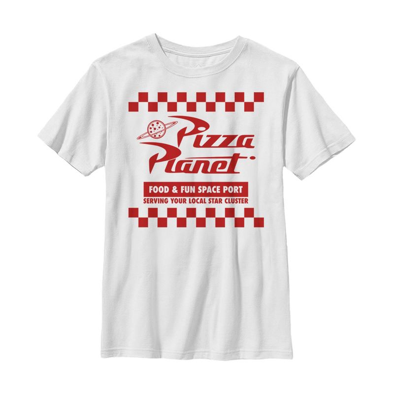 Boy's Toy Story Pizza Planet Uniform T-Shirt, 1 of 6