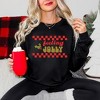 Simply Sage Market Women's Graphic Sweatshirt Feeling Jolly Checkered - 2 of 4