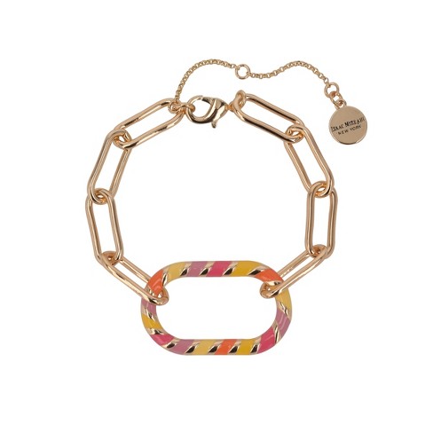 Isaac Mizrahi New York Chain Link And Enamel Bracelet : Target