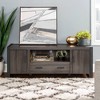 Modern Urban Industrial TV Stand for TVs up to with Storage, Cable Management - Saracina Home - 3 of 4