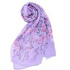 Allegra K Women's Long Chiffon Floral Scarves Lightweight Beach Sunscreen Swimwear Wrap Shawls - 2 of 4