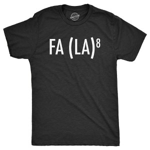 Mens FA (LA)8 Tshirt Funny Nerdy Math Christmas Carole Graphic Novelty Holiday Tee - Crazy Dog Men's T Shirt - 1 of 4