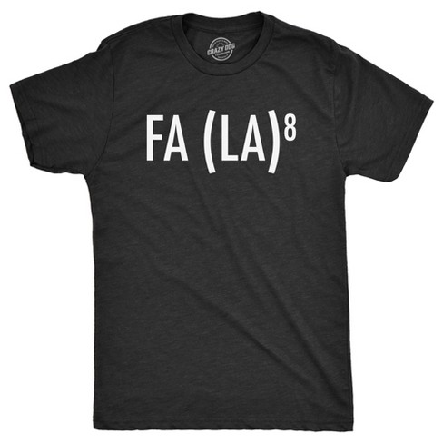 Mens FA (LA)8 Tshirt Funny Nerdy Math Christmas Carole Graphic Novelty Holiday Tee - Crazy Dog Men's T Shirt - image 1 of 4