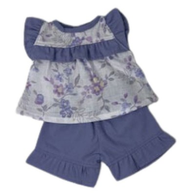 Doll Clothes Superstore Lavender Flower Shorts Fit 14 Inch Baby Alive ...