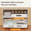 Acekool Adjustable Telescopic Kitchen Drawer Organizer with Adhesive Mount – Expandable Cabinet Shelf, 34-50 cm Wide - 3 of 4