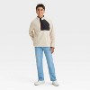 Boys' Faux Shearling Quarter Zip Pullover Sweater - art class™ - 3 of 4