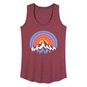 Women's - Instant Message - Sunset Mountains Graphic Racerback Tank - 1 of 4