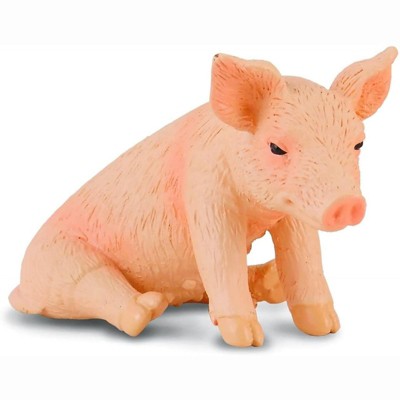Breyer Animal Creations CollectA Farm Life Collection Miniature Figure | Sitting Piglet