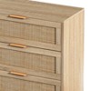 CAVINAS Rattan Dresser for Bedroom,43.31/51.18 Inch Wide Storage Cabinet with 6 Drawer for Hallway,Living Room - 4 of 4