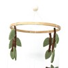 Slickblue Beautifully Crafted Sloth Mobile - 6"x19" Hand-Felted Wool Decor, Perfect for Nursery or Kids' Room - 2 of 4