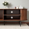Mshliw 55" Modern TV Stand with Sliding Door, Fluted Design Media Console Table, Storage Cabinet for Living Room or Bedroom - 3 of 4