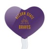 Alcorn Braves Heart Love Cupcake Picks Toppers Decoration Set of 6 - 2 of 4