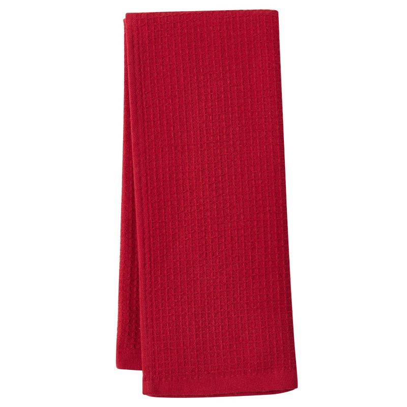 Cannon 4pk Cotton Jackson and Olivia Kitchen Towels Red, 4 of 10