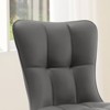 Bekrvio High-Back Faux Leather Dining Chairs Set of 4 - Modern Sturdy, Upholstered with Deep Sponge Seat, Metal Legs for Kitchen/Dining/Living Room - 4 of 4