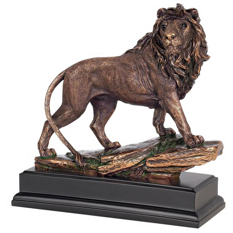 Kensington Hill Regal Lion 11" High Sculpture in a Bronze Finish, 3 of 7