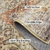 Living Room Rug, 2'x6' Washable Vintage Rug, Stain-Resistant with Non-Slip Backing, Soft and Ideal for Nursery or Apartment, Brown - 3 of 4