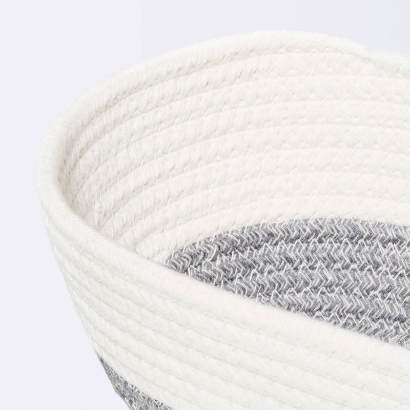 Oval Coiled Rope Bin with Color Band - Cloud Island™, 4 of 5