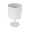 Sagebrook Home Flat Base Metal Indoor Outdoor Planter Pot with Stand White 8"x8"x12": Contemporary Style, Shatterproof, No Drainage Hole - 2 of 4