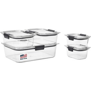 Food Storage Containers Free Airtight Lids Ideal for Lunch Meal Prep Airtight Food Storage Containers Set - Air Tight Pantry Storage Containers - 1 of 4