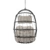 Nestfair 3.6ft Wicker Outdoor Hammock Chair Gray - 2 of 4
