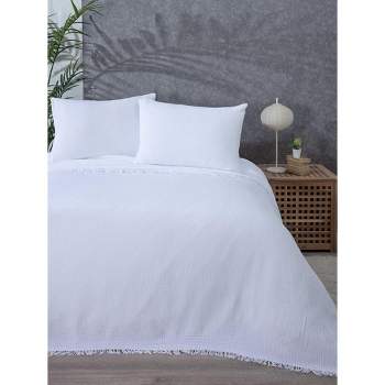 Sussexhome Soft 100% Cotton Muslin Bed Shams, Standard Size 2 Pieces Shams