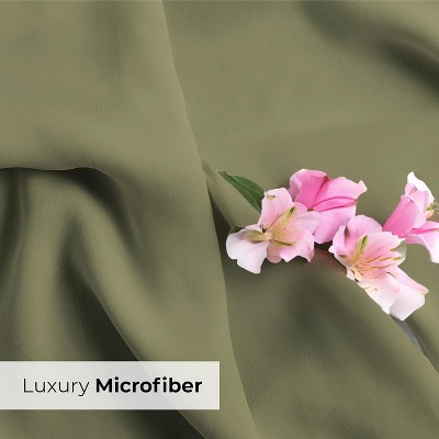 King Size Sage Green Hypoallergenic Microfiber Pillowcase Set