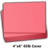 Hamilco Colored Scrapbook Cardstock Paper 4x6 Card Stock Paper 65 lb Cover 100 Pack (Taffy Pink) - 2 of 4