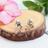 Frog Earrings for Women Christmas Stocking Stuffers Vintage Frogs Shaped Stud Earrings Funny Cute 3D - 3 of 4