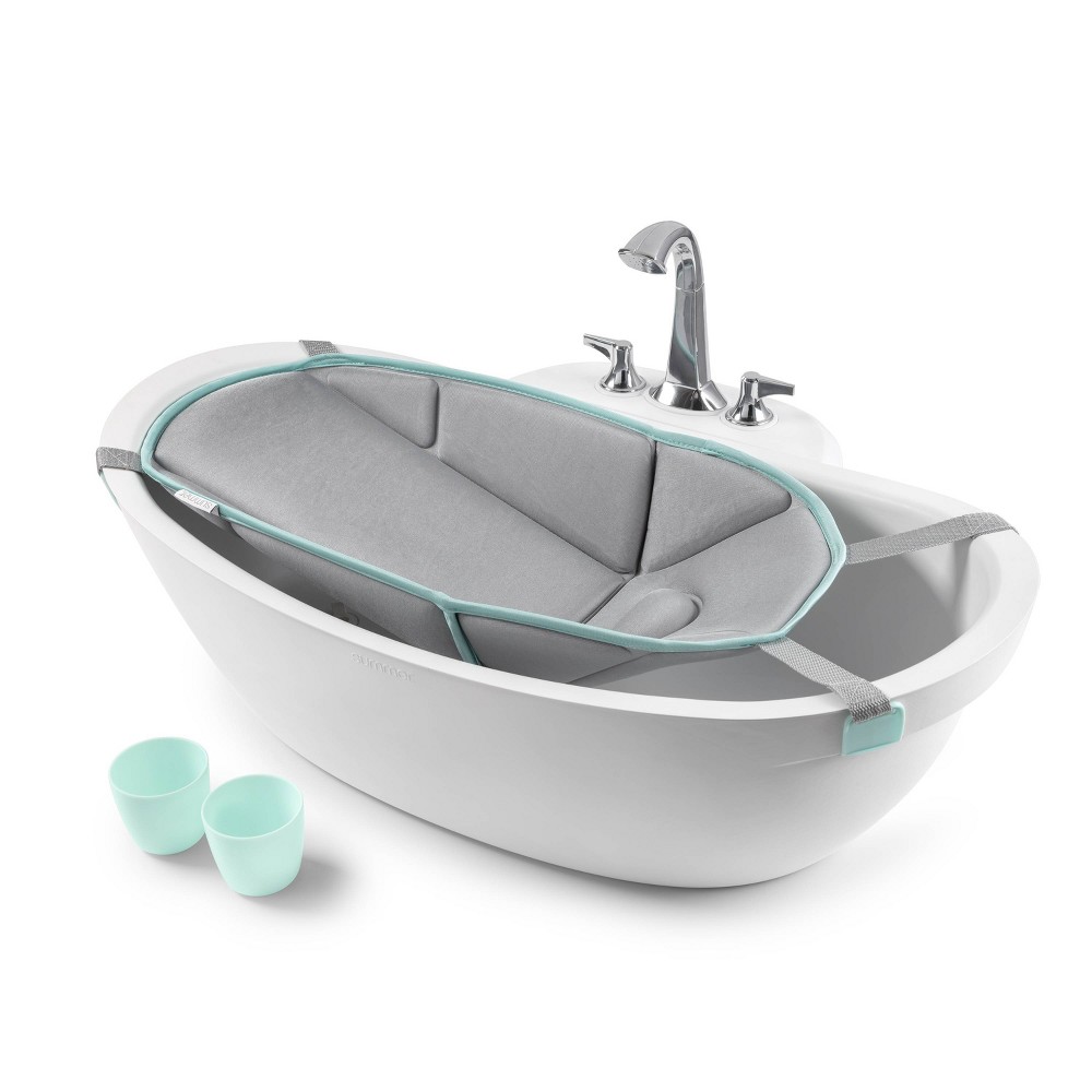 Photos - Baby Bathtub Summer Infant My Size Tub 4-in1 Modern Bathing System - White 