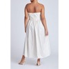 ELOQUII Pleated Ruffle Neckline Midi Dress - 3 of 3