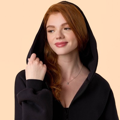 Women's Marshmallow Full Zip Hooded Sweatshirt - Blogilates