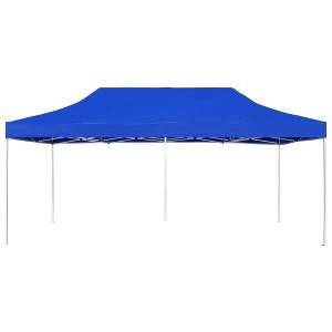 vidaXL Party Tent Blue 310 g/m² Oxford fabric with PVC coating 19.7x9.8 ft - 1 of 4