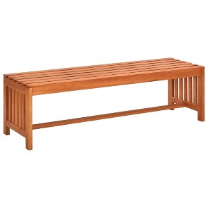 vidaXL Patio Bench 51.2 in. Solid Eucalyptus Wood - 1 of 4