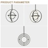Bella Depot Modern 19.7" Black Circular LED Pendant Light with Adjustable Shape and Height - 4 of 4