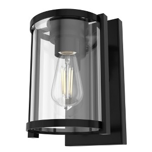 Hunter Fans Astwood 1 - Light Wall Light in  Matte Black - 1 of 2