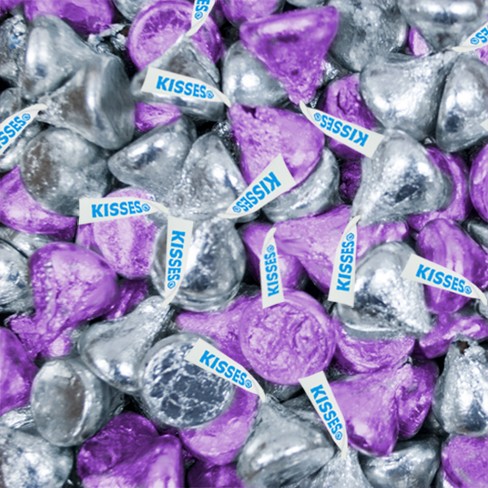 165 Pcs Light Blue & Silver Candy Hershey's Kisses Milk Chocolates : Target