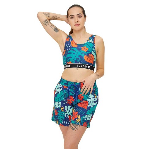 Tomboyx Swim Sport Top, Full Coverage Bathing Suit Athletic